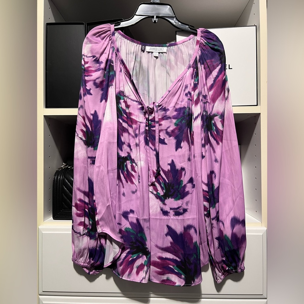 Colorful blouse by Jennifer Lopez